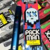Pack Man Blue AirHeaz disposable vape device featuring sweet blue raspberry candy flavor, smooth airflow, and ready-to-use portable design from packsmancart