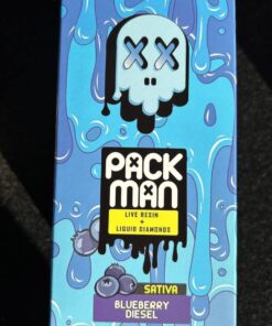 Pack Man Blueberry Diesel (10 PC) Master Box disposable vape package with premium blueberry diesel flavor and long-lasting vapor performance