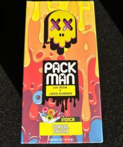 Pack Man Cereal Skunk (10PC) Master Box disposable vape package with sweet cereal flavor, bold skunk undertones, and premium portable vape devices
