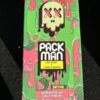 Pack Man Watermelon Sour Patch (10pc) Master Box featuring sweet and sour watermelon candy flavor, premium packman disposable packaging, smooth vapor production, and portable vape design in detailed product display.