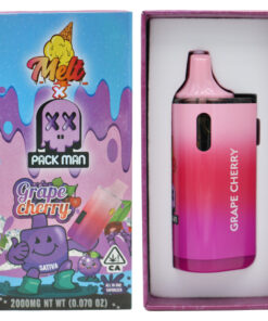 Melt x Packman Grape Cherry Disposable Vape with juicy grape and cherry flavor, smooth airflow, portable design, and premium disposable vape performance
