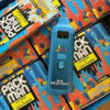 Packman Blue Razzle Runtz Disposable (HYBRID) vape with sweet blue raspberry candy flavor, smooth vapor production, upgraded airflow technology, premium packman disposable packaging, and sleek portable design displayed in detailed product presentation.