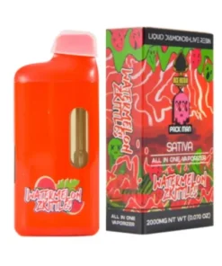 Buy WATERMELON ZKITTLES – Packman x Ace Ultra premium disposable vape featuring watermelon-inspired flavor, authentic Packman branding, smooth performance hardware, and high-quality sealed packaging for freshness and reliability.