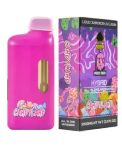 Buy CANDYLAND Ace x Packman Cart premium vape cartridge featuring authentic Packman branding, high-quality Ace hardware, candy-inspired flavor profile, and secure professional packaging.