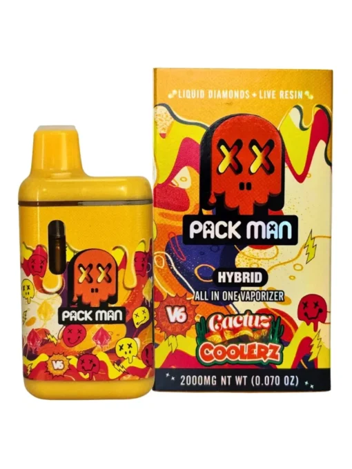 Coolerz Packman Disposable featuring cool mint-inspired flavor, Packman V6 Disposable technology, smooth vapor production, and premium portable design.