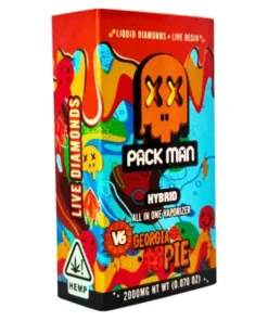 Georgia Pie Packman V6 Disposable featuring sweet pie-inspired flavor, premium Packman V6 technology, smooth vapor production, and portable design.
