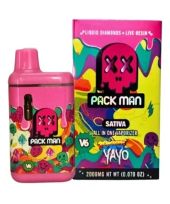 Miami Yayo Packman V6 Disposable featuring tropical fruit-inspired flavor, premium Packman V6 technology, smooth vapor production, and portable design.
