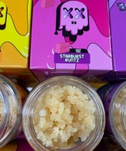 Buy Packman Starburst Runtz Concentrate with authentic Packman packaging, premium concentrate quality, sweet candy-inspired flavor profile, and smooth consistency.