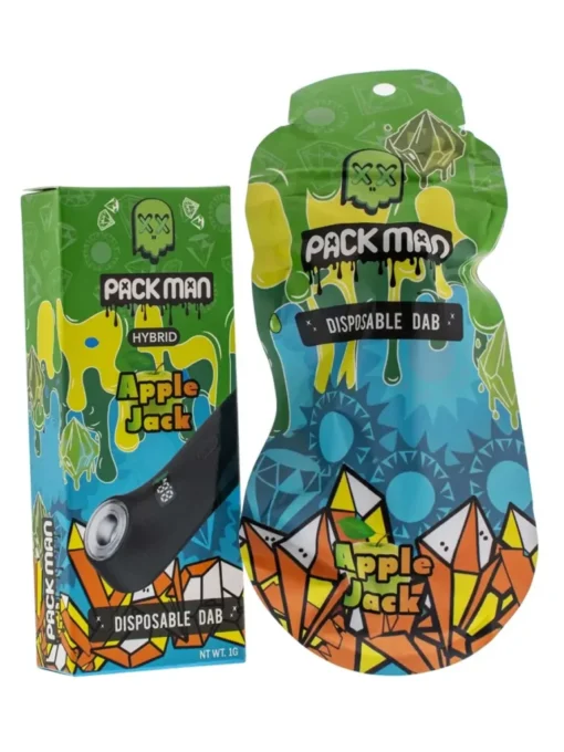 Apple Jack Packman Disposable Dab – Authentic Packman Disposable Vape with Premium Apple Flavor